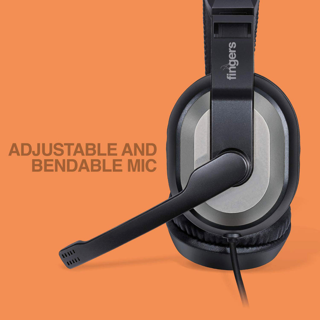 Wired Headset With Adjustable Headband  Noise-isolating Mic Set