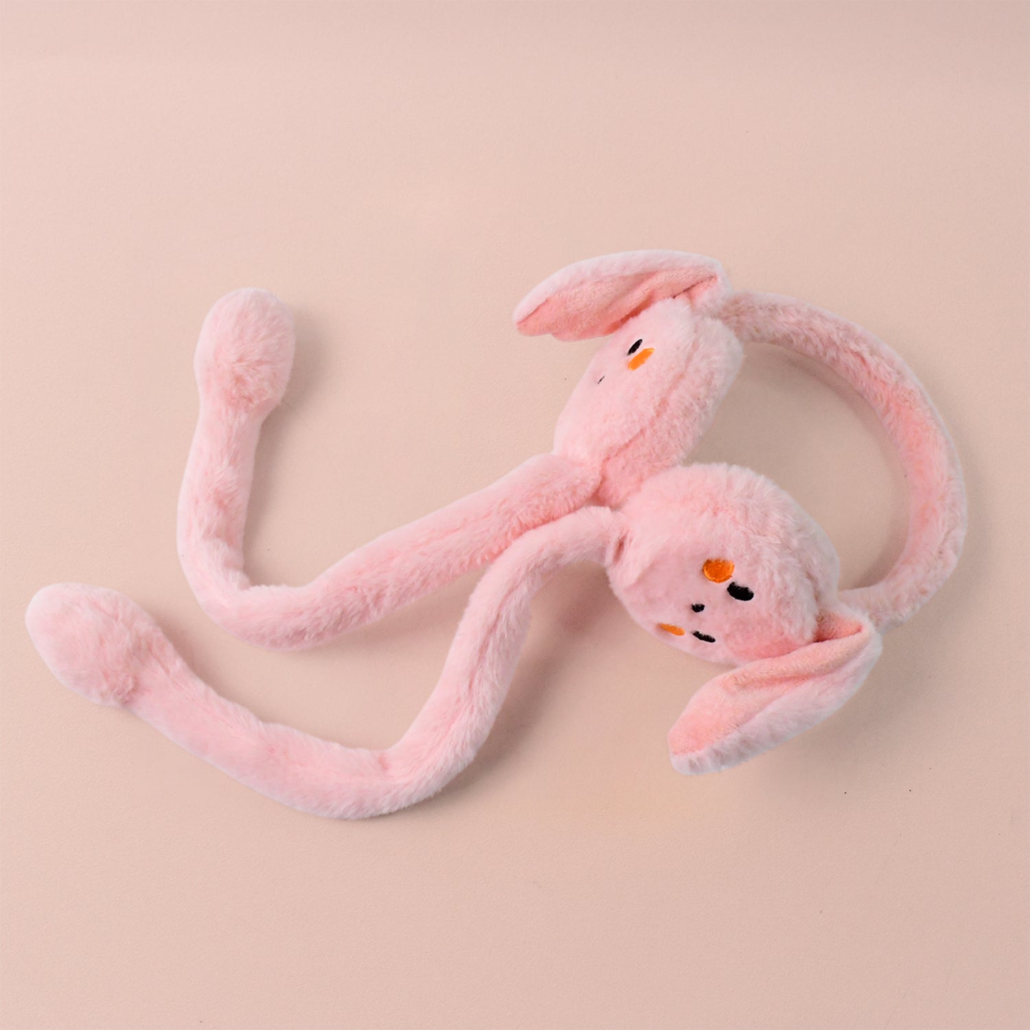 Cute Jumping Rabbit Ear Plush Winter Earmuffs (1 Pc)